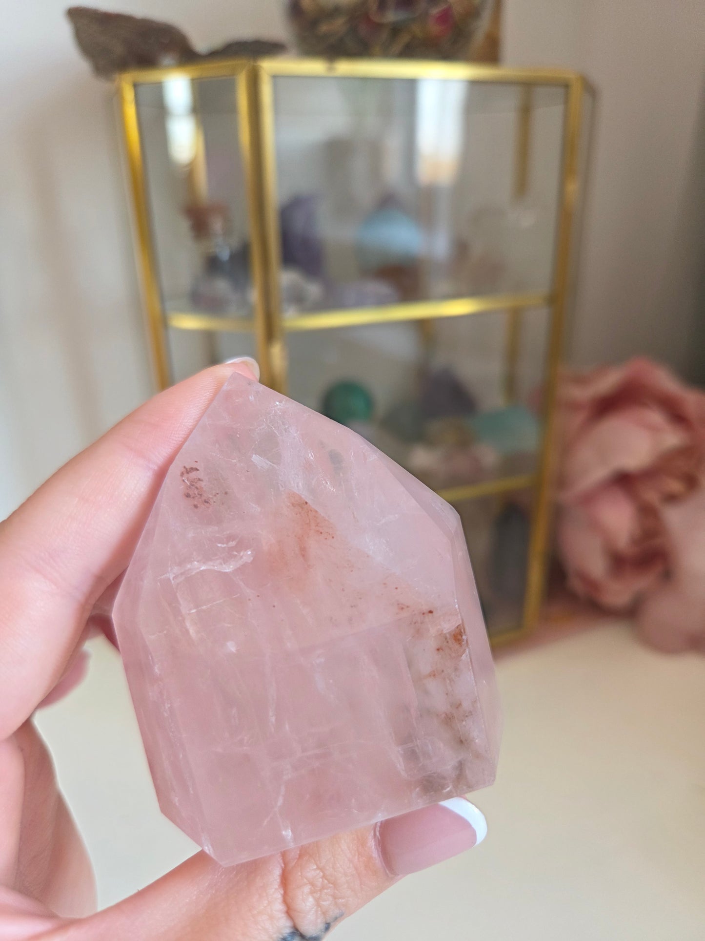 Rose Quartz with Fire Quartz