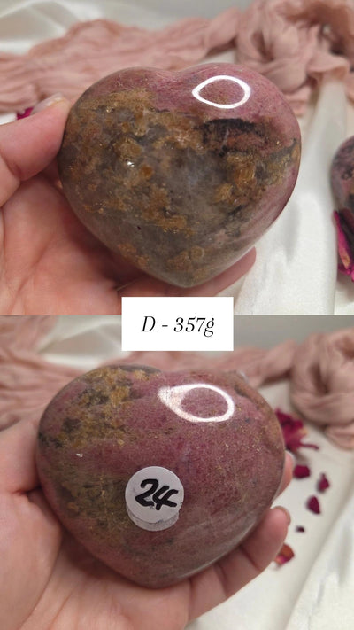 Rhodonite Hearts 5