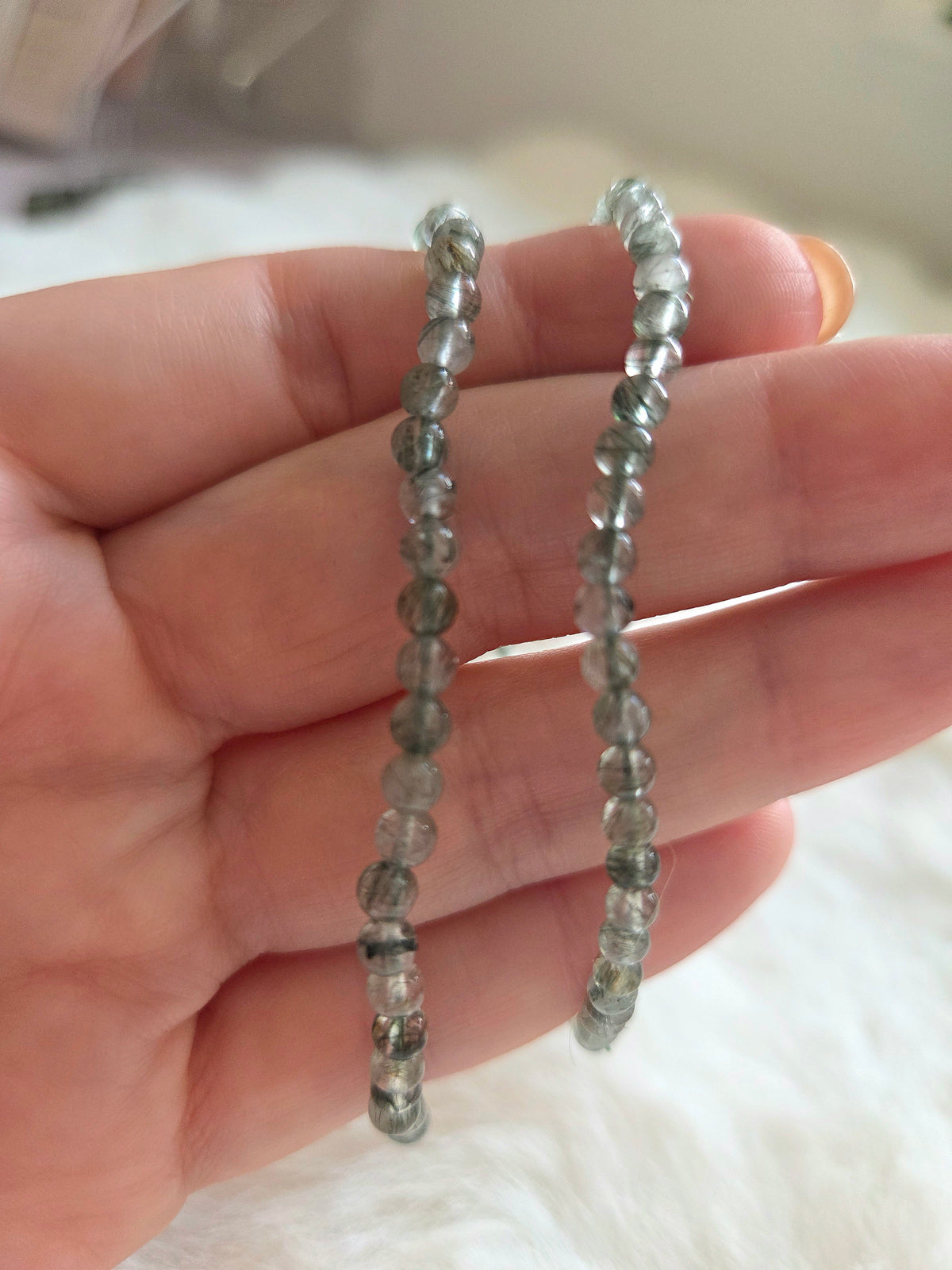 Green Rutile Quartz Bracelet