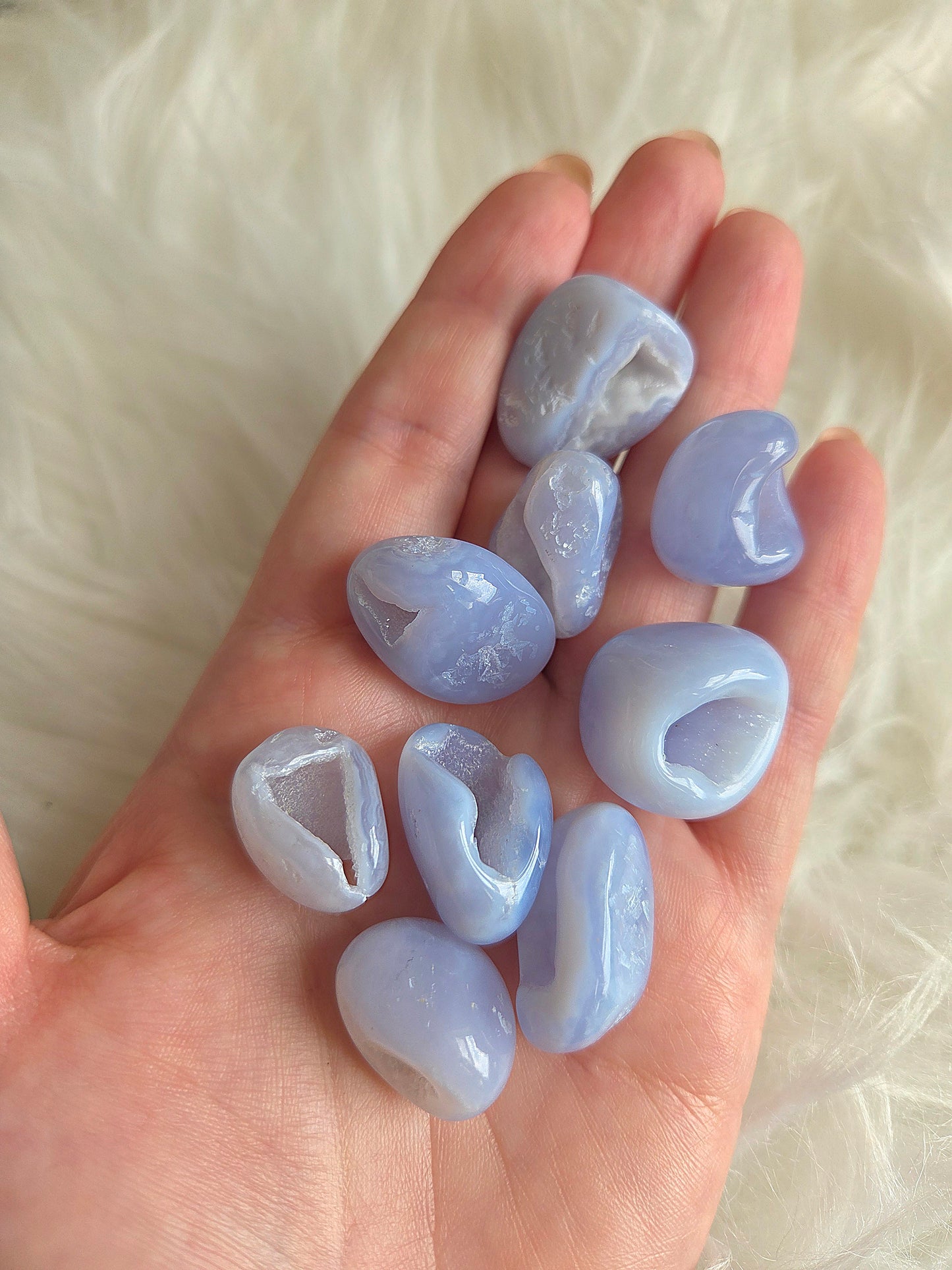 Druzy Blue Lace Agate Tumble