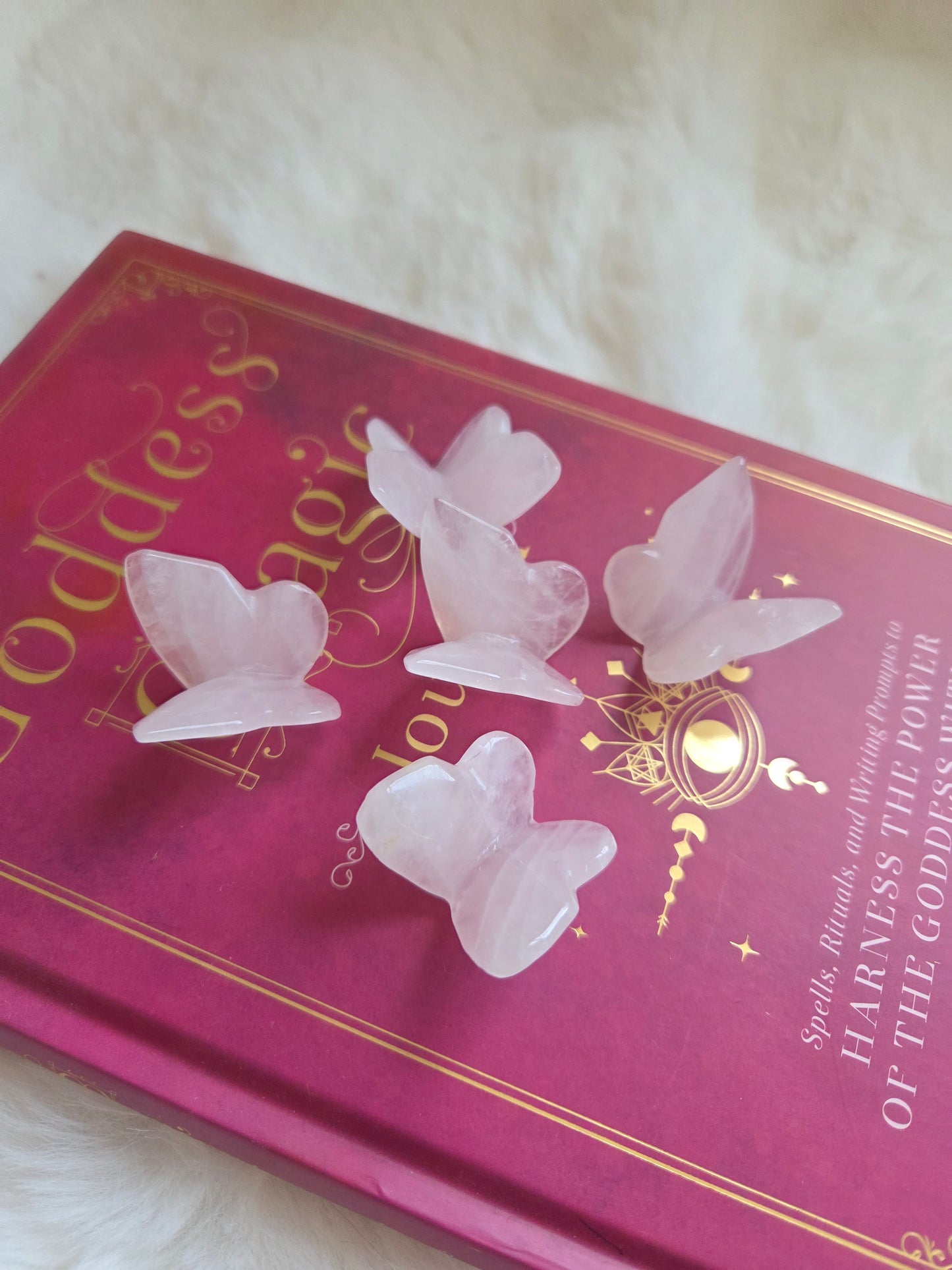 Rose Quartz Butterfly