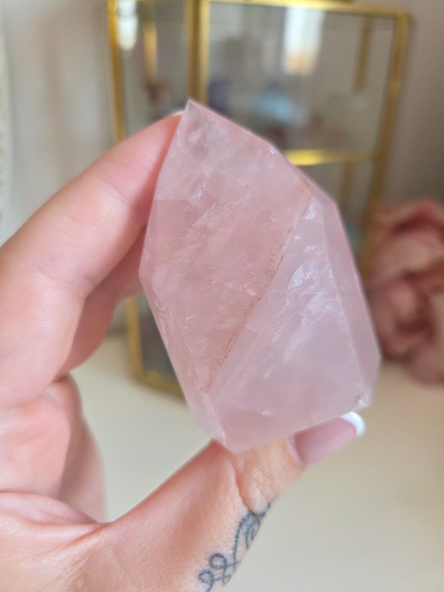 Rose Quartz with Fire Quartz