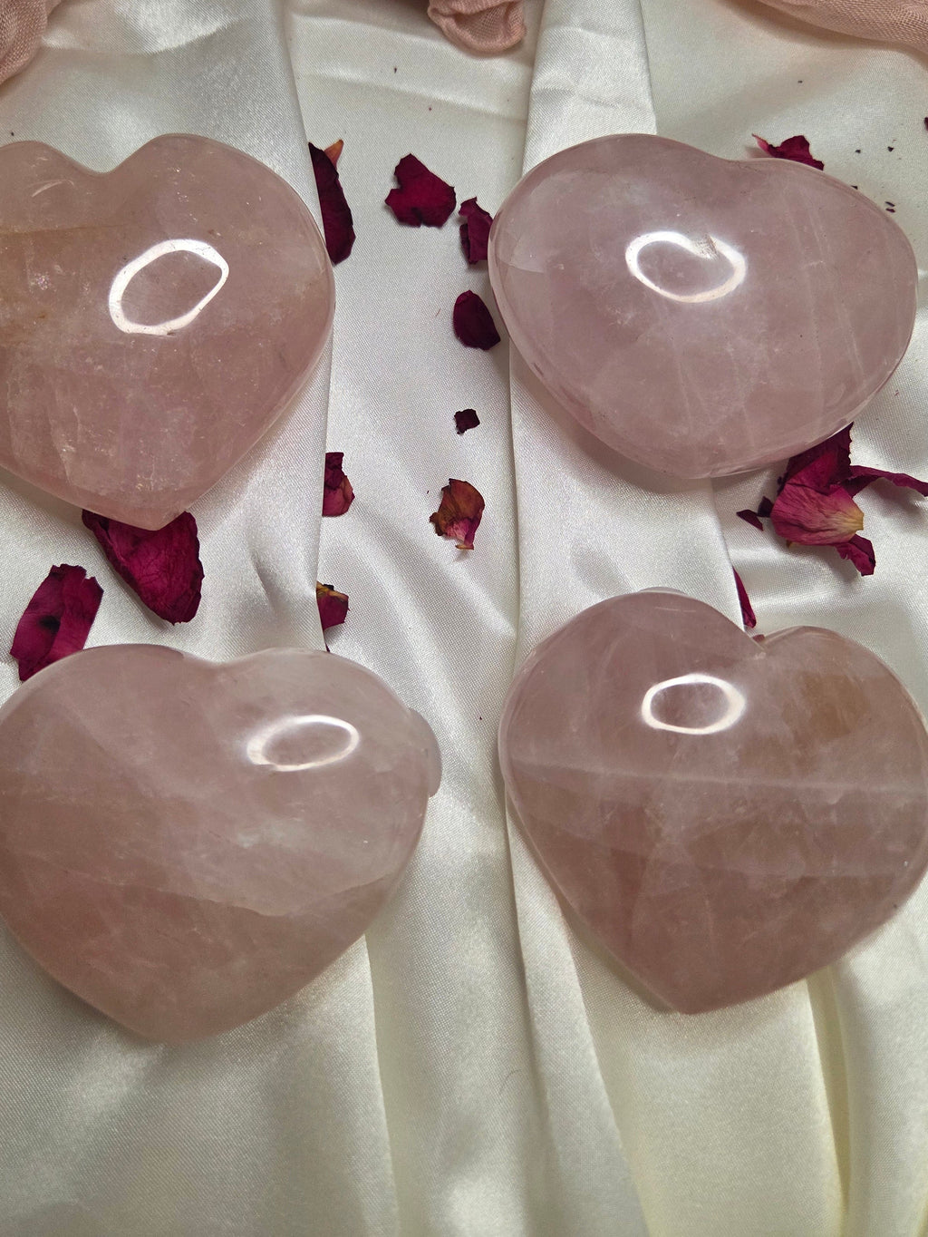 Rose Quartz Hearts