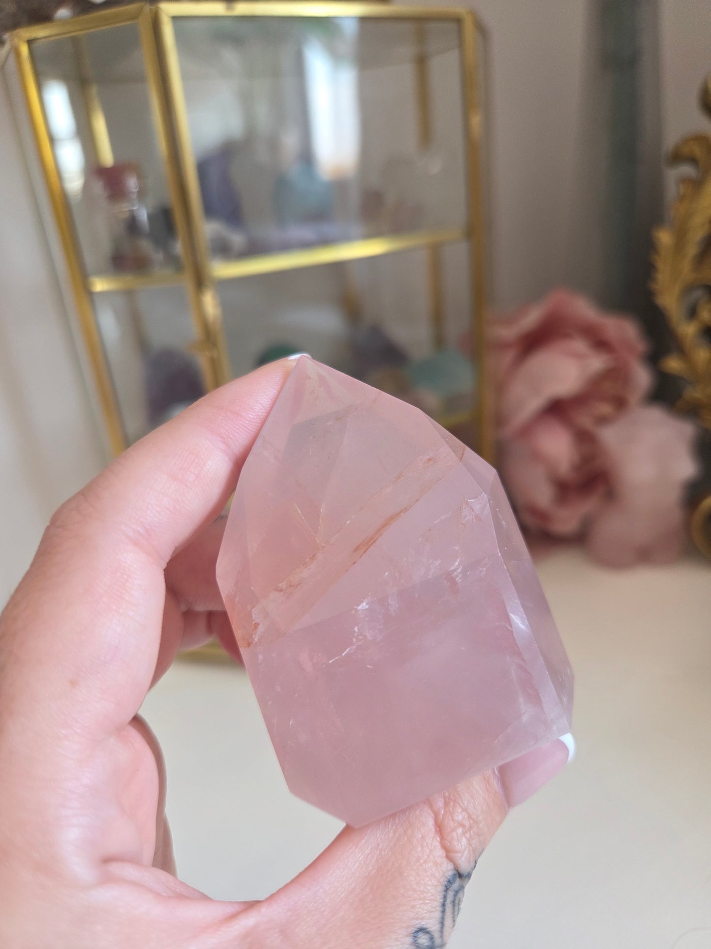 Rose Quartz with Fire Quartz