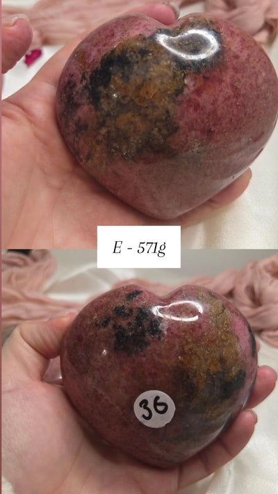 Rhodonite Hearts 6