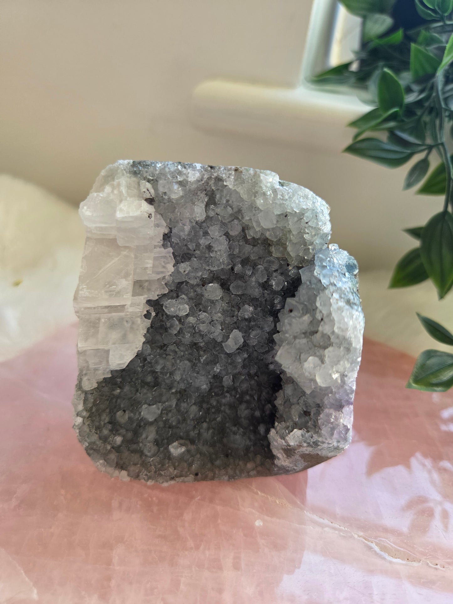 Apophylite with Stillbite Cluster