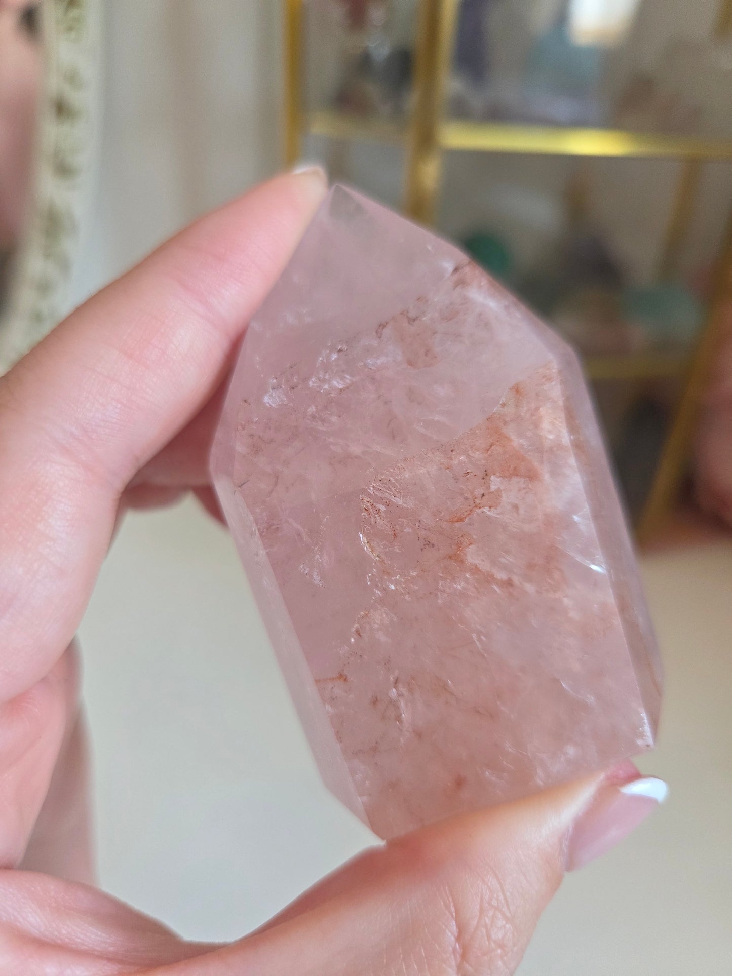 Rose Quartz with Fire Quartz