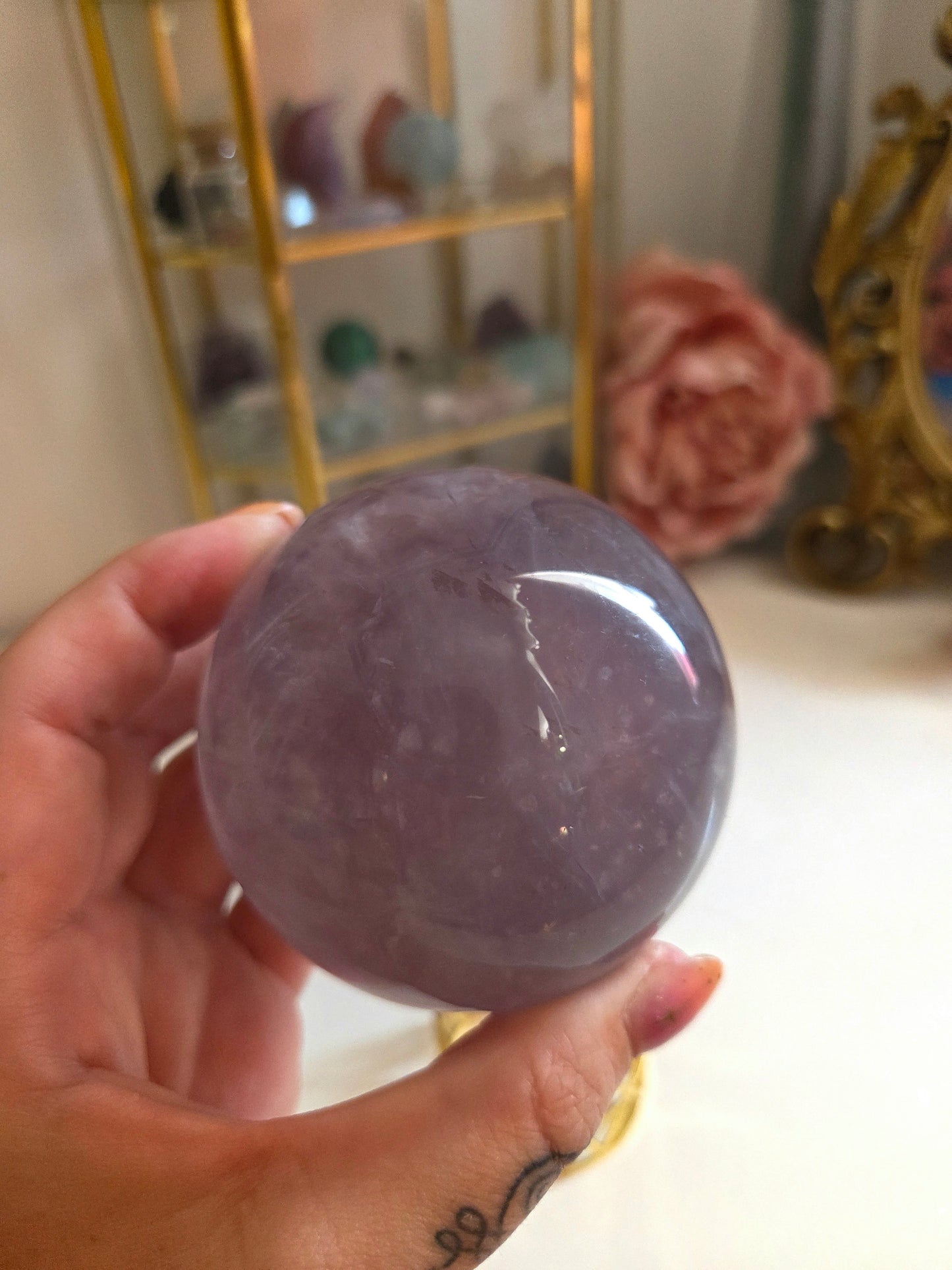 Lavender Flourite With Mica