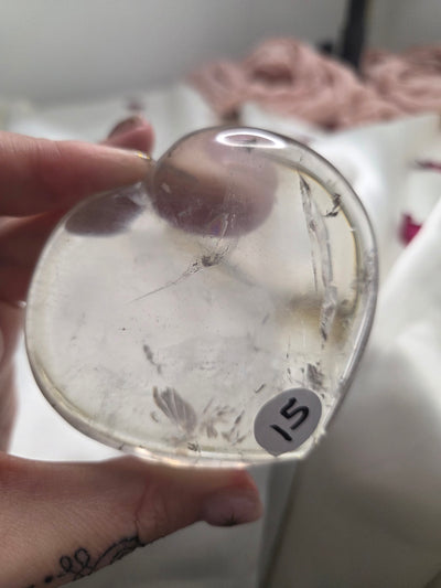 Clear quartz heart 2