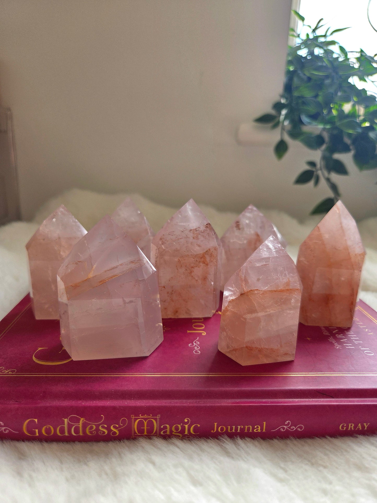 Rose Quartz with Fire Quartz