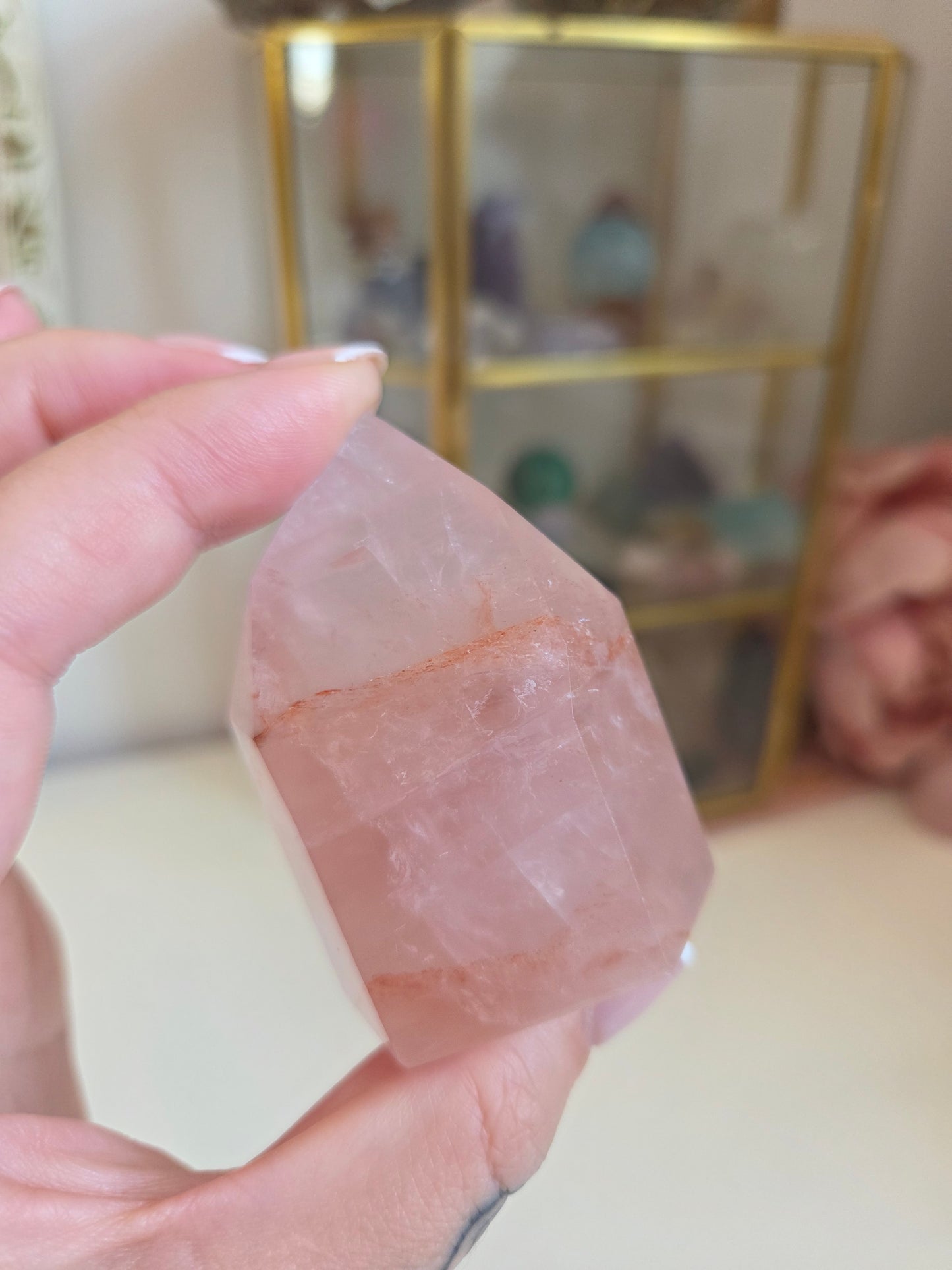 Rose Quartz with Fire Quartz