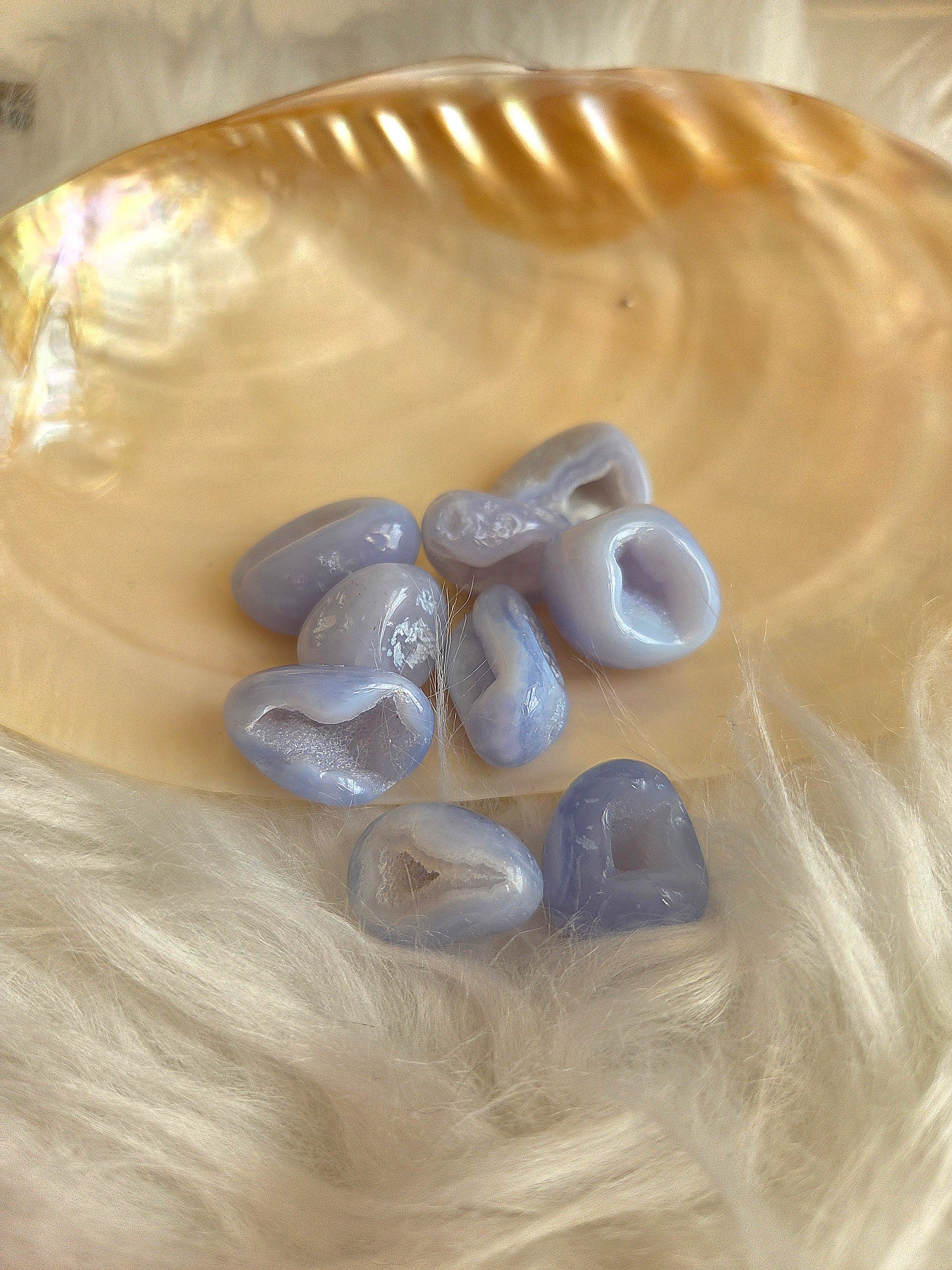 Druzy Blue Lace Agate Tumble