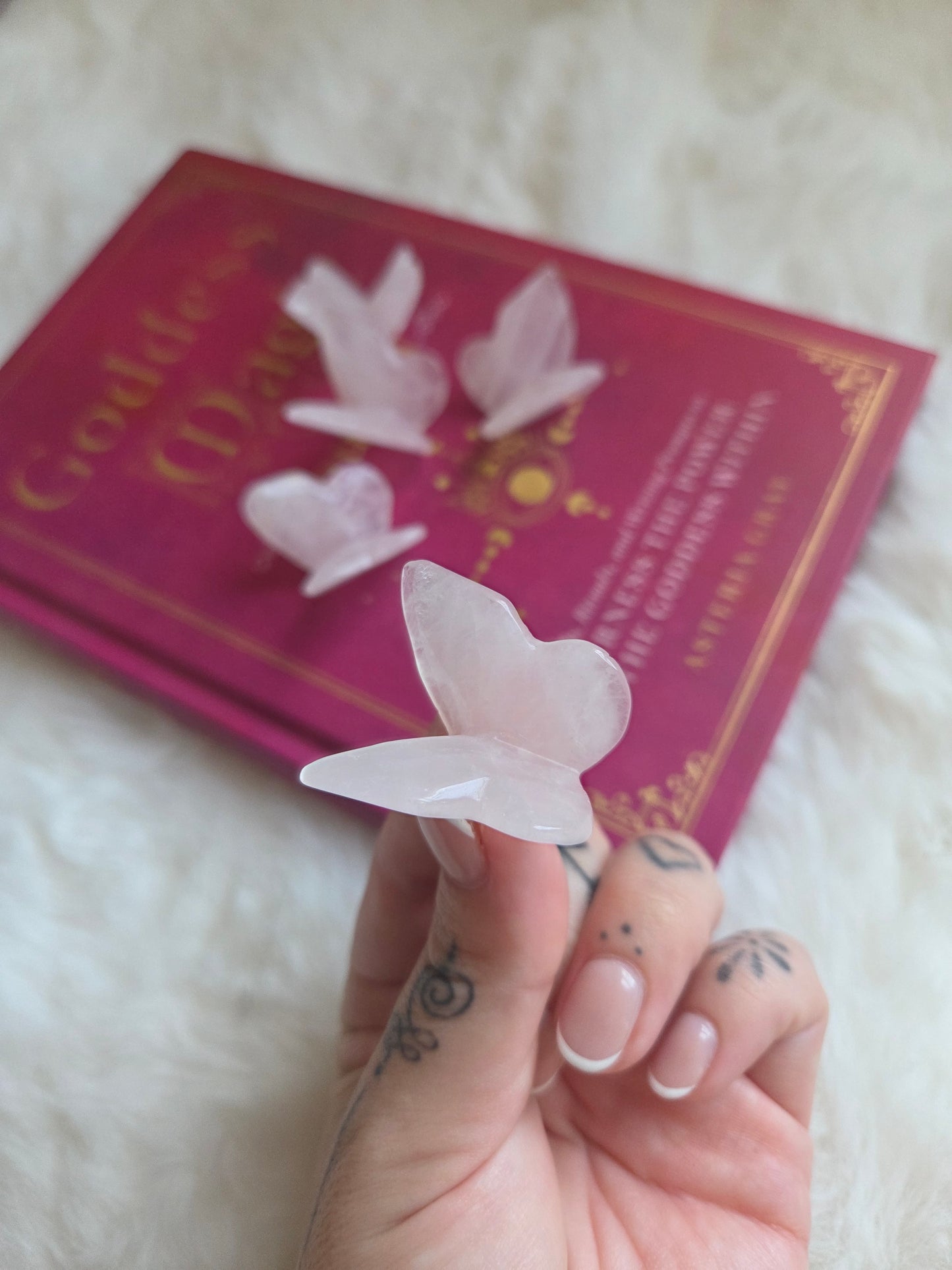 Rose Quartz Butterfly