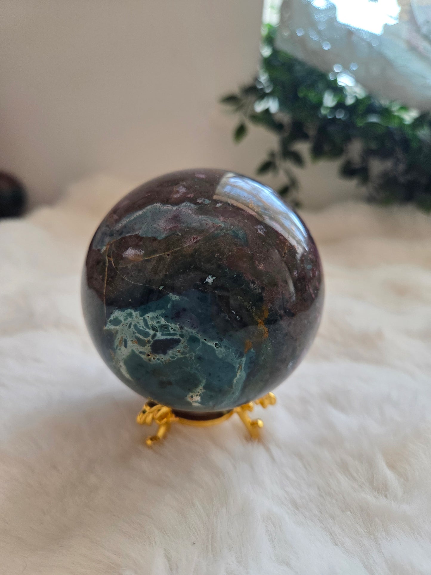 Ocean Jasper Sphere