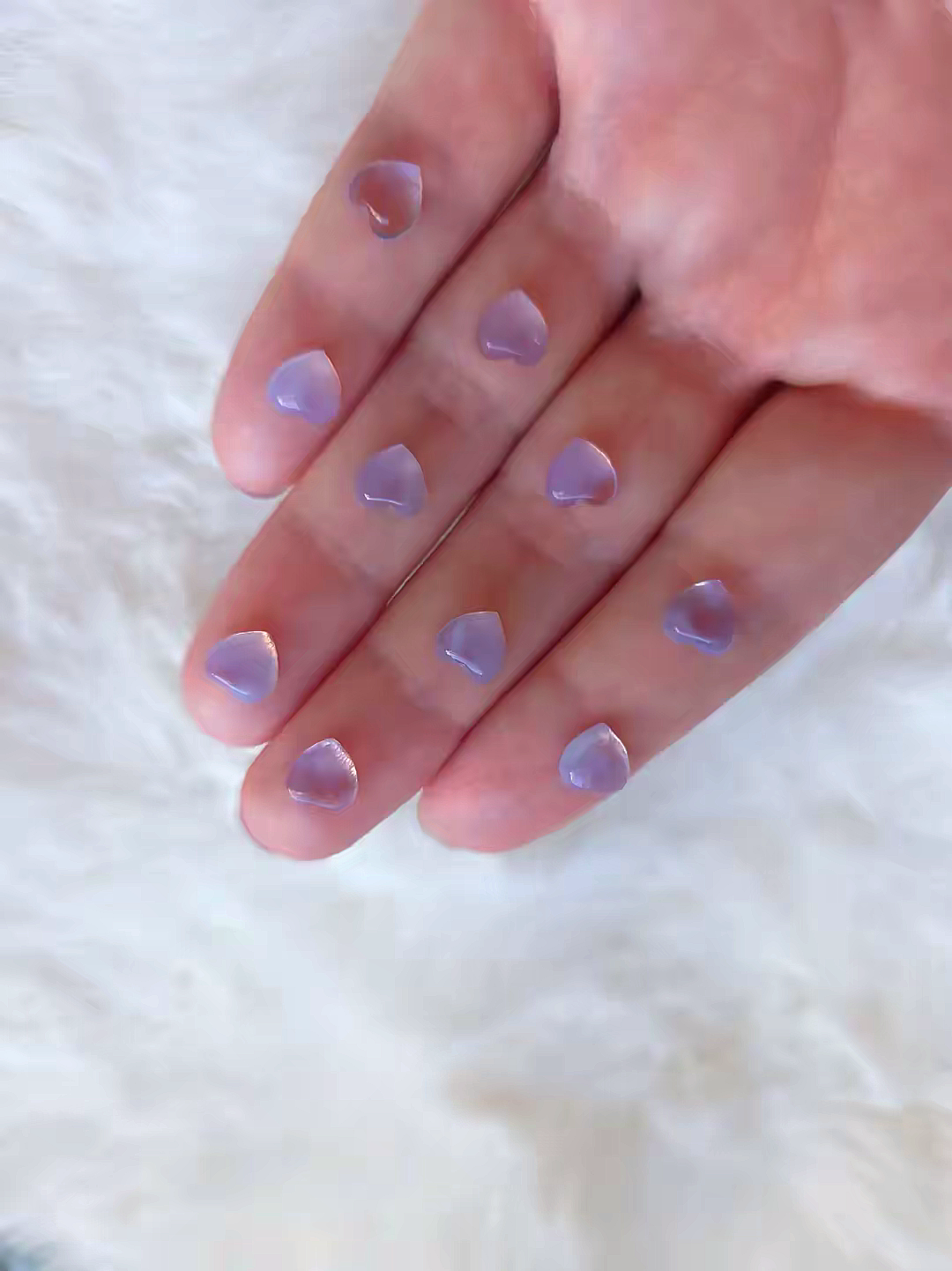 Lavender Moon Quartz Mini Heart