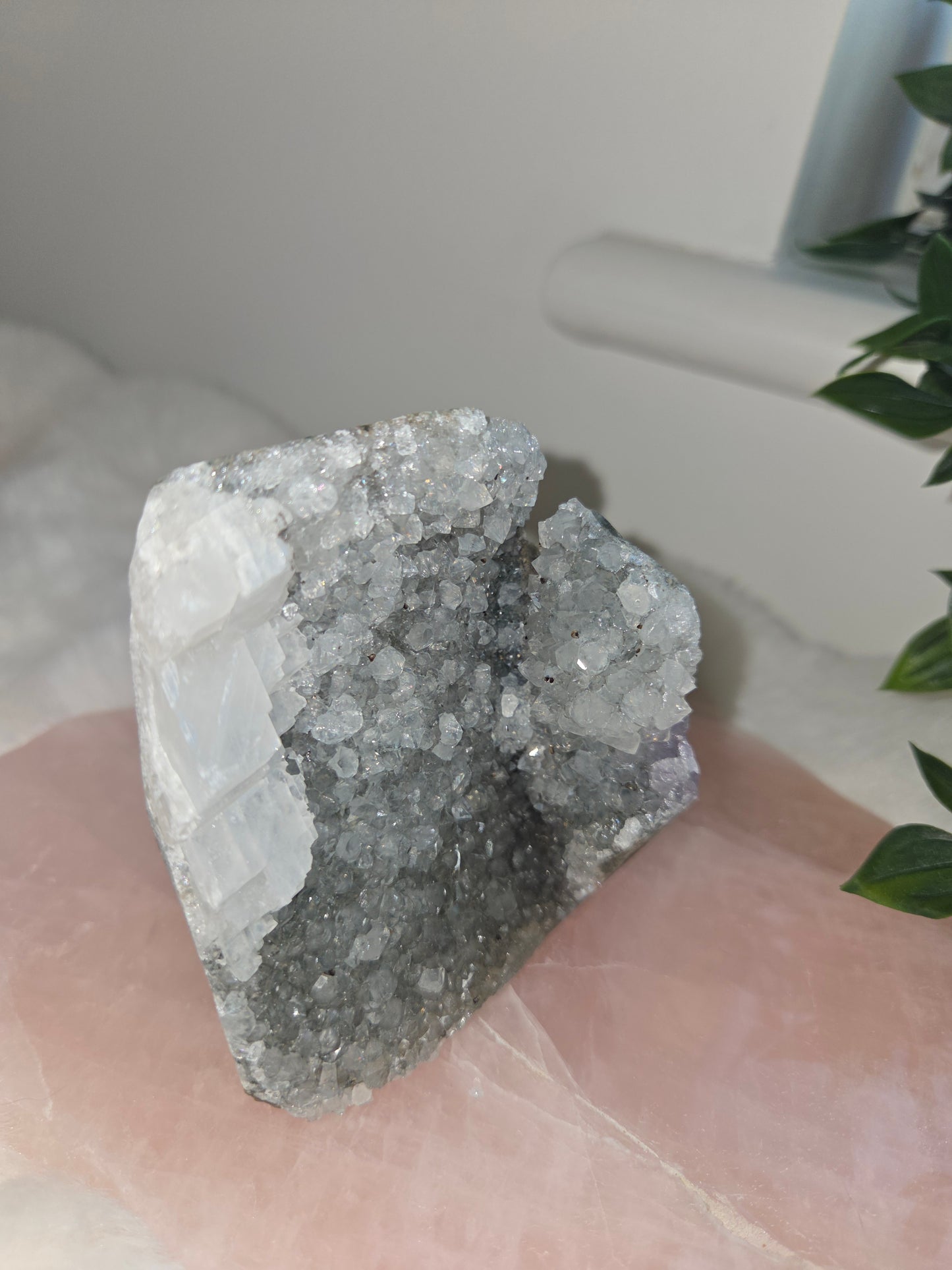 Apophylite with Stillbite Cluster