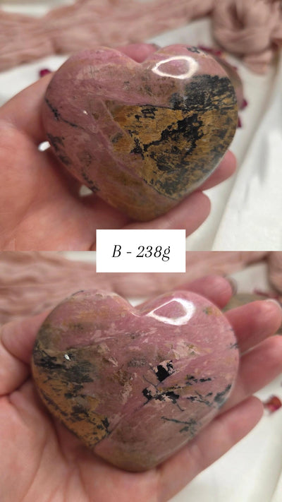 Rhodonite Hearts 2