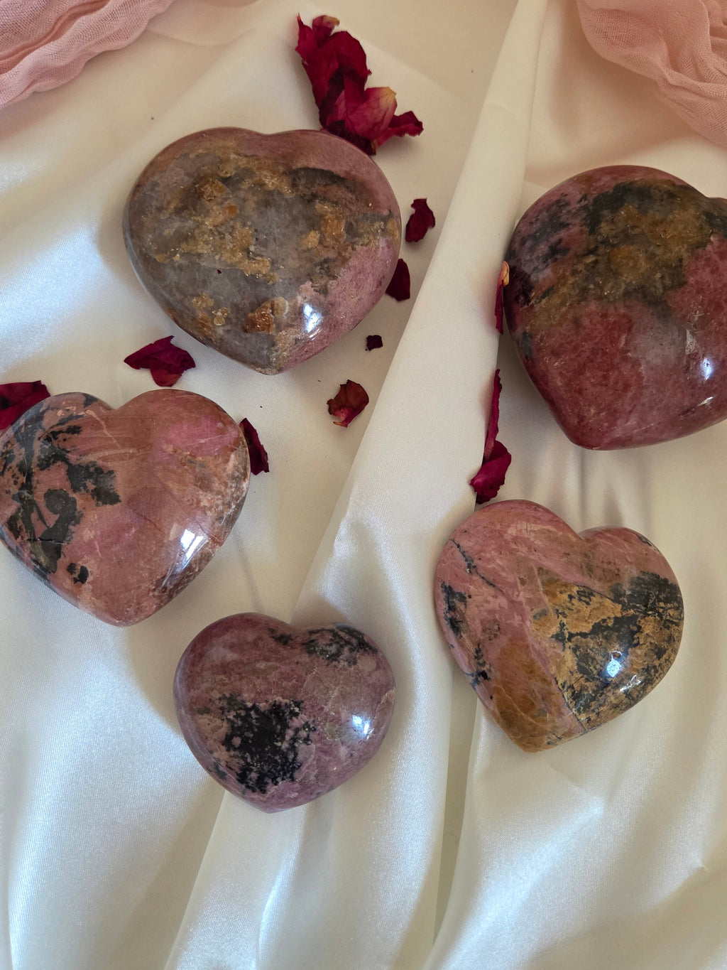 Rhodonite Hearts