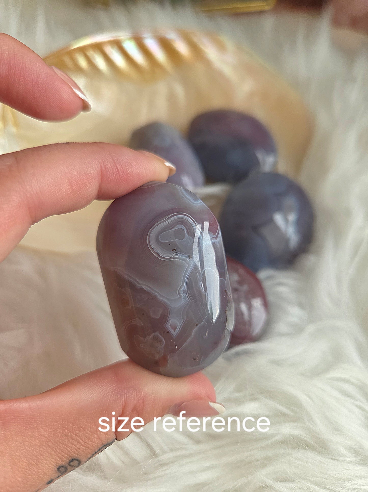 Swazi Agate Palm Stone